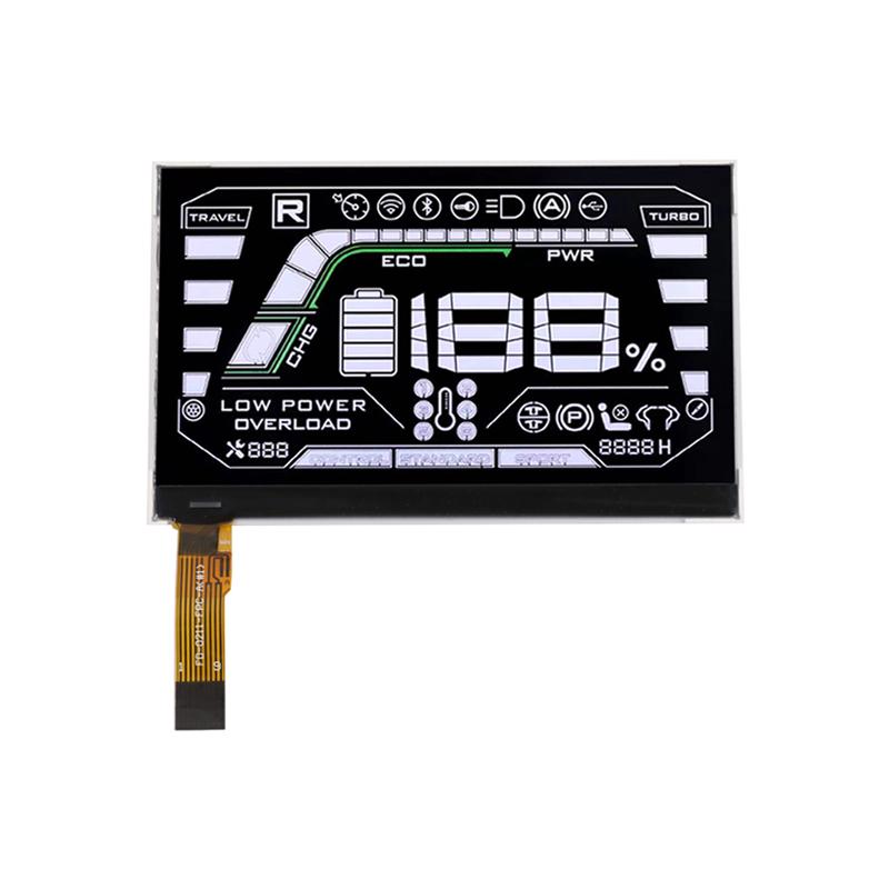 color printing segment type VATN LCD COG type LCD with IIC interface for E-bike